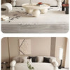 Nordic Combination Bedroom Coffee Table Simple Light Luxury Household Cream New Round Living Room Modern Small Apartment