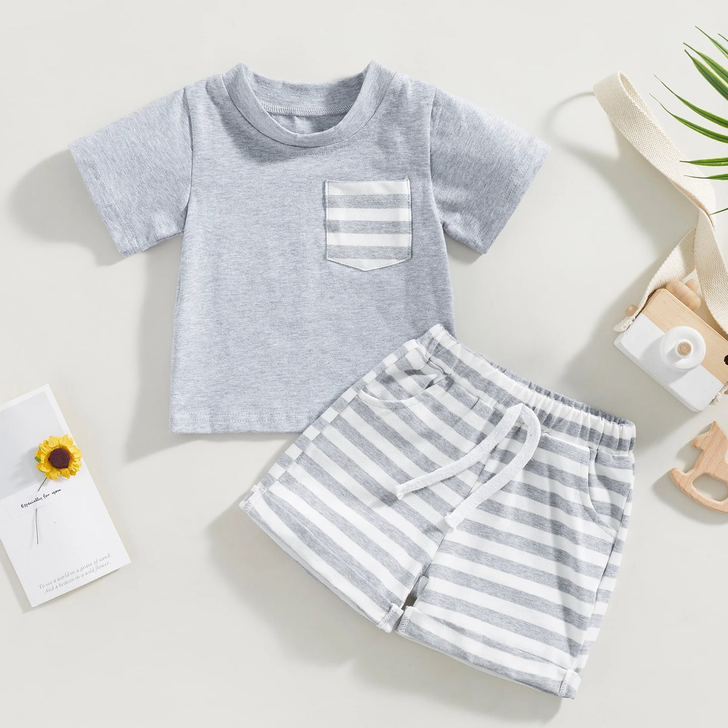 ma&baby 0-3Y Toddler Infant Baby Boy Girl Clothes Sets Casual Short Sleeve T-shirt Tops Shorts Summer Outfits Clothing