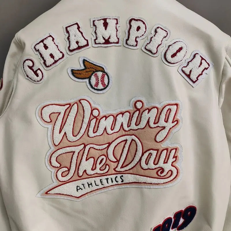 Street Popular Letter Flocking Embroidered Jacket And Coat Men 2023 New Y2K Harajuku Hip Hop Spliced Motorcycle Baseball Uniform