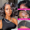 Bob Perücke Salz- und Pfefferfarbe 13x4 5x5 HD Lace Closure Perücke Body Wave Lace Front Perücke vorgezupft 100% Echthaar Lace Frontal Perücke