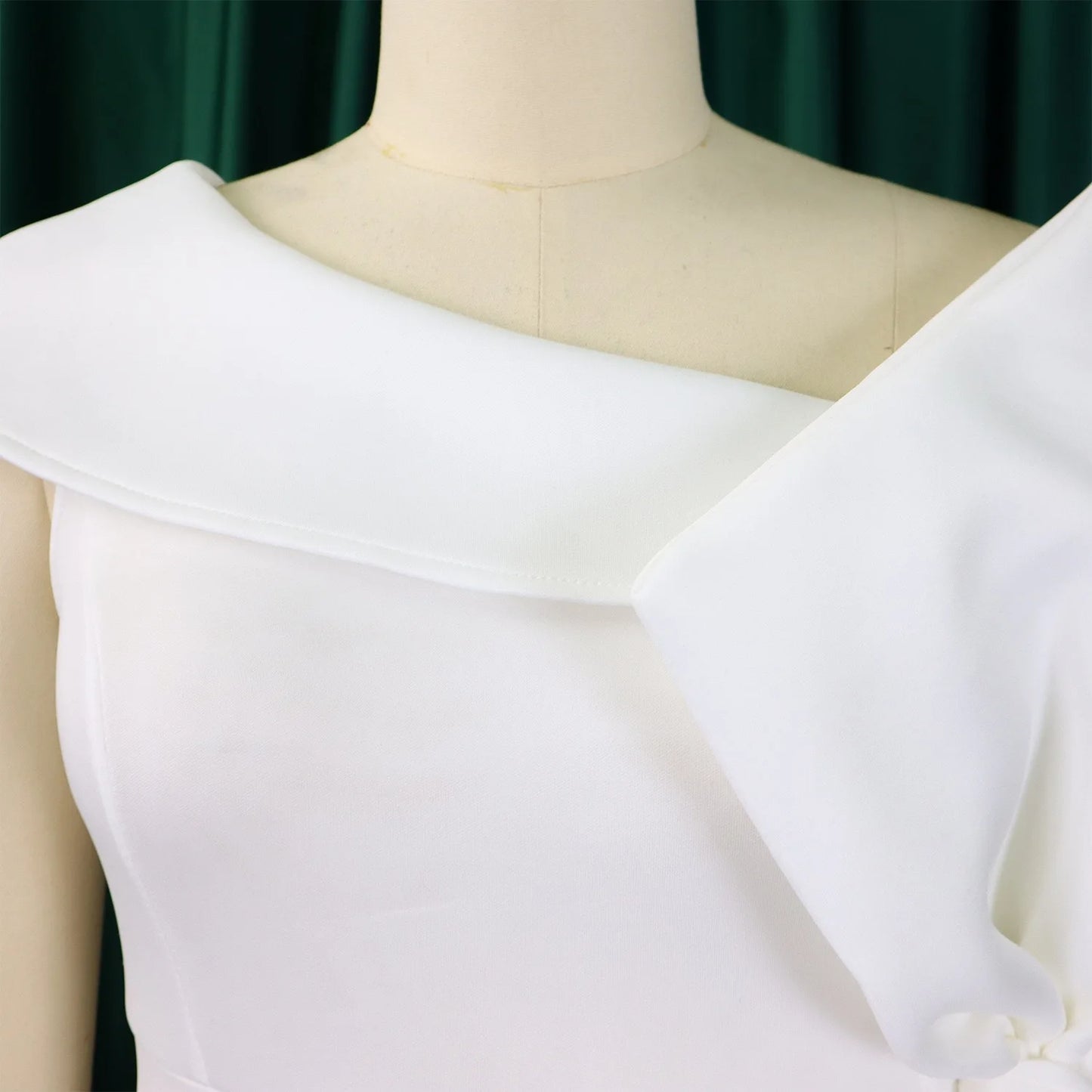 Elegante Kleider für Damen, One Shoulder, ärmellos, Rüschen, Meerjungfrauen-Schnitt, bodenlang, luxuriös, für Geburtstagsfeiern, Dinner, Vestidos Mujer Kleid