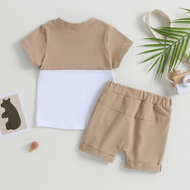 ma&baby 0-3Y Toddler Infant Baby Boy Girl Clothes Sets Casual Short Sleeve T-shirt Tops Shorts Summer Outfits Clothing