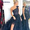 Prowinea Classic Mermaid Prom Dress Crystals Pleat Sweep Train Gala Formal Party Gown Vestidos De Fiesta Customized Plus Size