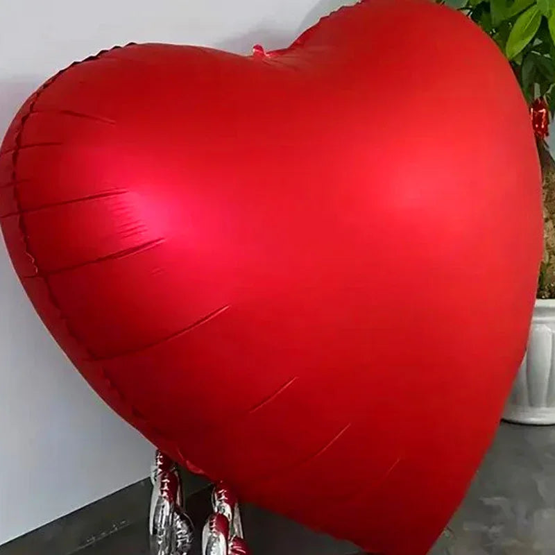 3/1PC 63 Zoll Extra Große Liebesballons Aluminiumfolie Rot Herzförmige Ballons Geburtstag Valentinstag Hochzeitsfeier Dekoration