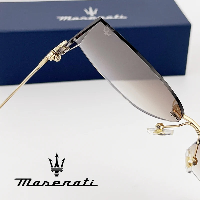 MASERATI Luxury Sunglasses Nylon Sunglasses UV400 Sunglasses for Driving Cycling Beach Outdoor for Men Women Trendy Design