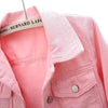 Women Denim Jacket Spring Autumn Short Coat Pink Jean Jackets Casual Tops Purple Yellow Purple Blue Loose Tops Lady Outerwear