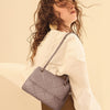 Mobile Phone Shoulder Bag Women's Quilted Handbag Crossbody Bags Vegan Leather Shoulder Bag with Card Slot Adjustable Removable