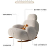Fluffy White Wohnzimmerstuhl Modern Niedlich Boden Ergonomischer Wohnzimmerstuhl Lounge Relaxsessel Möbel Salon Home Möbel
