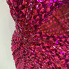 Women Sexy Sparkly Rhinestones Sequins Off The Shoulder Mesh Mini Dress Birthday Party Nightclub Dancer Stage PhotoShoot Costume