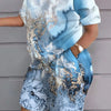 Fashion White 2 Piece Set For Women Long Sleeve Shirt And Shorts Two Piece Suit Women 202 Summer  Casual Home Sets
