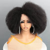 Afro Kinky Curly Transparent Lace Front Perücke Brasilianisches Remy Echthaar Lace Natürlicher Haaransatz 13X4X2 Afro Short Bob Echthaar Perücke