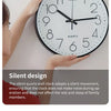 8 Inch Mute Wall Clock Simple Digital Wall Clock Home Decorations Cubic Digital Clock Quartz Wall Clock
