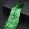 Shiny Sparkle Hair Tinsel 150PC/120cm Thin Colorful Rainbow Silk Hair Extensions Dazzles Women Hippie for Braiding Headdress