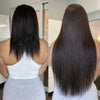 Seamless Clip ins Extensions Human Hair Straight Brazilian Remy Real Natural Hair 8Pcs 120G/Set Clip on Human Hair Extensions