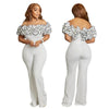 Sexy Jumpsuit mit Slash-Ausschnitt, figurbetont, für Damen, Overall, Rose, Einteiler, Damen, Club-Overalls, Promi-Outfits, Party, Sexy Rompers