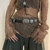 Rock Retro Heavy metal band cowboy cowgirl Ladie's Belts Waist Decorative Girdle Hit hot Pung Pu Leather For Jeans Accessories