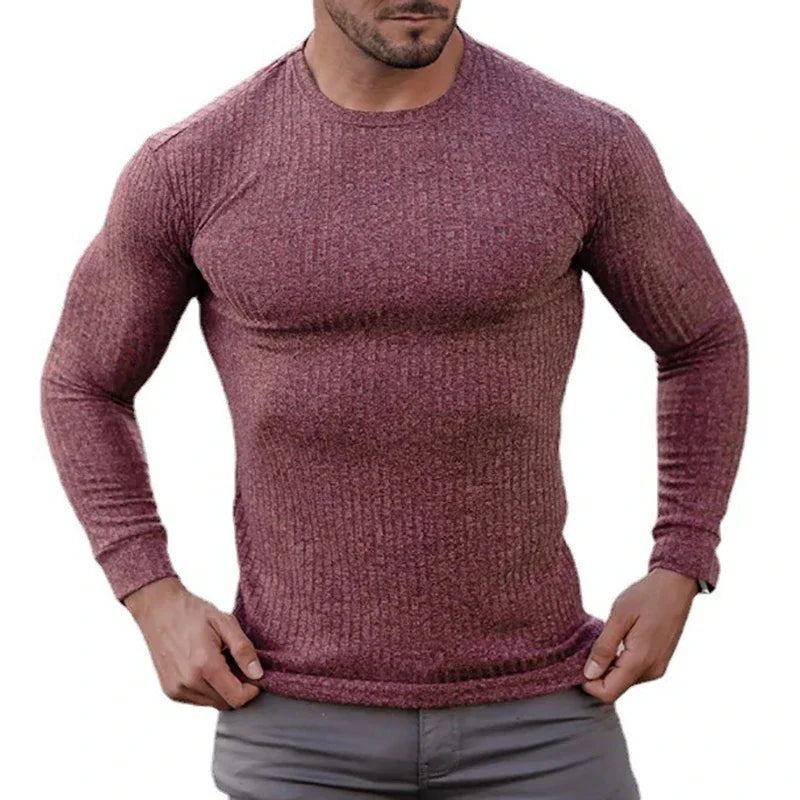 Spring Autumn Classic Black Ribbed Knit Roll Neck Jumper Mens New Fashion Slim Fit Thin Turtleneck Pullover Knitwear Sweaters