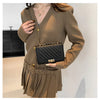 Fashionable Mini Quilted Embossed Chain Shoulder Bag Simple And Versatile Diagonal Crossbody Bag For Women Square Handbag