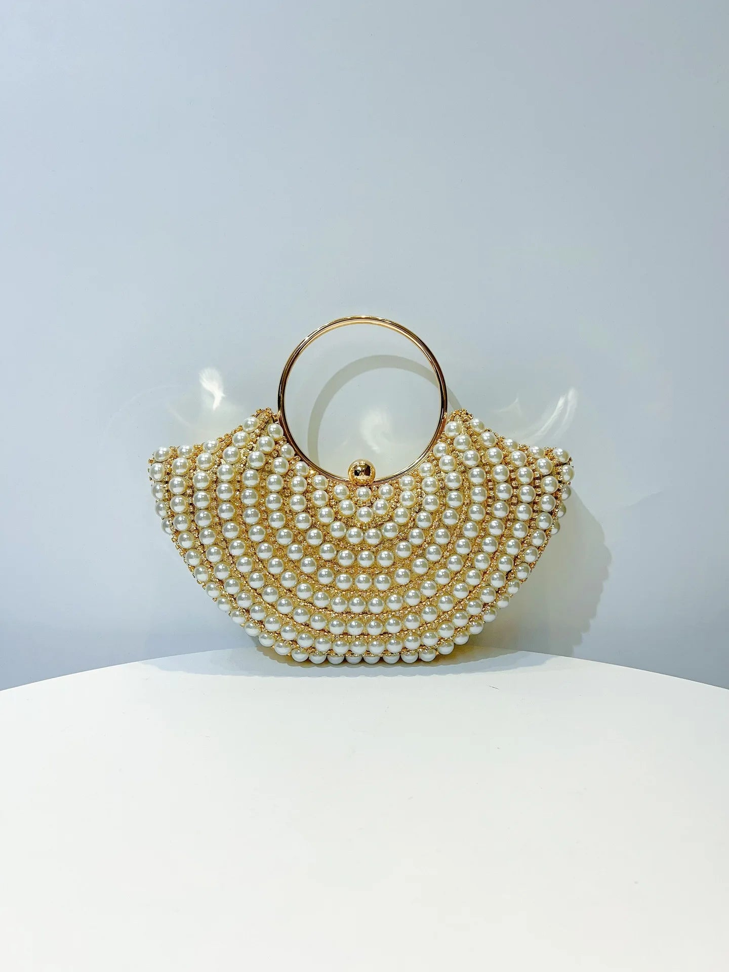 Luxuriöses Design Glitzernde Bankett-Clutch-Tasche Mode Perlmutt-Einlage Hochzeitshandtasche Damen Umhängetasche mit Kette Neue Clutch-Geldbörse