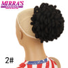 Synthetic Afro Puff Drawstring Ponytail Hair Bun 10 Inch Short Afro Kinkys Curly Afro Bun Extension Hairpieces Large Size