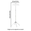 Display Stand Clothes Hanger Garment Foldable Tripod Steamer Rack Cloths Iron Hanging Stand Clothing Drying Rack Steamer Bracket