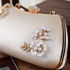 2025 Neue Damen Handgemachte Blumen Clutch Handtaschen Hochzeit Abend Geldbörsen Party Dinner Handtasche Für Damen 4 Farben