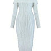 Wmstar Women Dress Long Sleeve Knitted New Fashion Elegant Bodycon Ladies Sexy Bodycon Party Long New Maxi Dresses Dropshipping