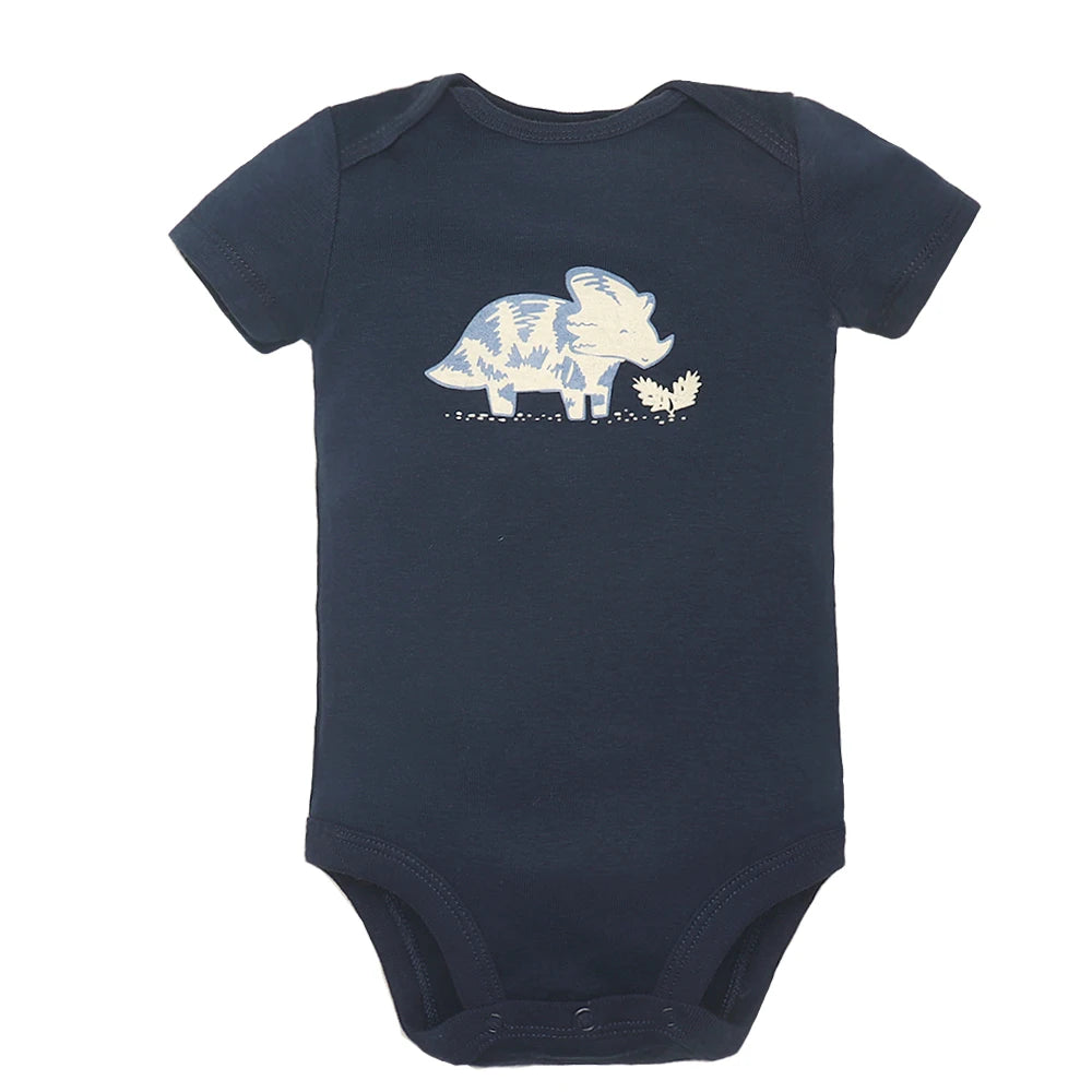 5PCS/Lot Baby Boys Girls Bodysuits 100% Cotton Short Sleeves Kids Clothes 6-24 Month Newborn Baby Clothing Bebe Jumpsuit