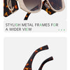 Oversized Cat Eye Sunglasses Women 2024 Luxury Brand Designer Punk Round Sun Glasses For Ladies Trendy Big Frame Eyewear UV400