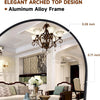 64"x21" Full Length Mirror Arched Full Mirror Free Standing Leaning Mirror Wall-Mounted Mirror Aluminum Frame Modern Mirrors