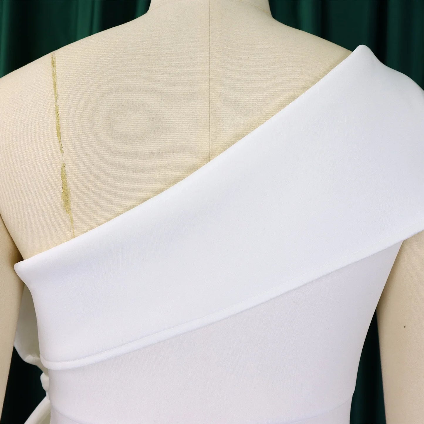 Elegante Kleider für Damen, One Shoulder, ärmellos, Rüschen, Meerjungfrauen-Schnitt, bodenlang, luxuriös, für Geburtstagsfeiern, Dinner, Vestidos Mujer Kleid