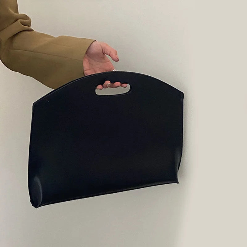 Damenhandtasche, neue Aktentasche mit großem Fassungsvermögen, modische, vielseitige Pendler-Tasche, Leder-Aktentasche, Umschlag-Clutch-Tasche