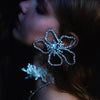 Stonefans Strass Blumenohrringe Luxus Damen Bankettschmuck Kristall Modeschmuck Hochzeit Einzigartige baumelnde Ohrringe