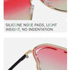 Oversized Hollow One-Piece Sunglasses Women Big Frame 2024 Luxury Brand Special-Shaped Sun Glasses For Ladies Eyewear Shades