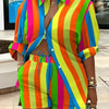 2025 Spring Autumn Casual Woman Sets Fashion Shirt Printed Button Shirt&Shorts Streetwear Shorts Pant Outfit Suit Two Piece Set