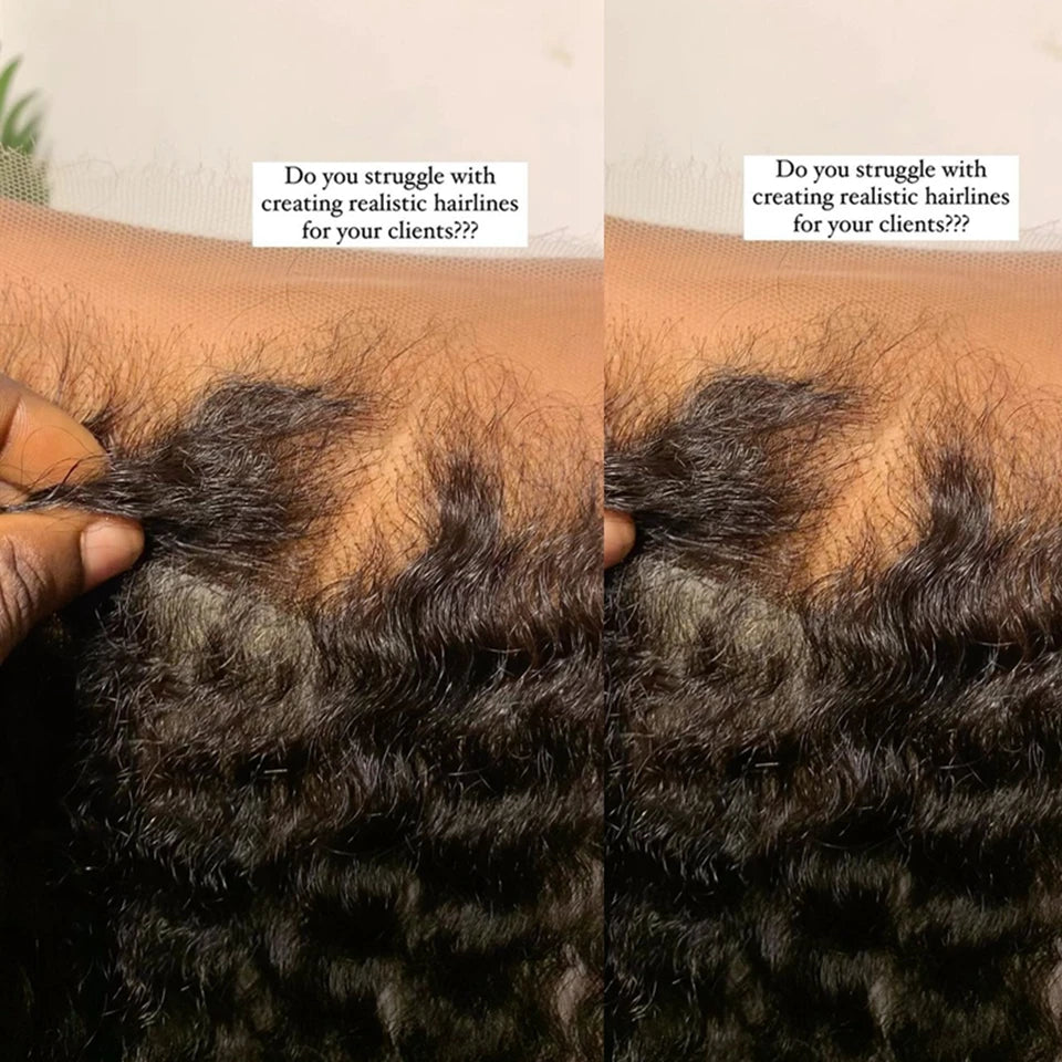 13x6 HD-Lace-Frontal nur Tiefwelle 13x4 Full Frontal unsichtbare HD-Lace-Verschluss nur Echthaar für Frauen schmilzt Haut vorgezupft