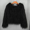 2023 Women Faux Fur Coat Autumn Winter High Quality Fluffy Short Coat Faux Fur Jacket