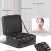 Smart LED Cosmetic Case With Mirror Travel Makeup Bag Large Capacity Female Beautician Skincare Product Makeup Case For Women