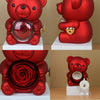Valentinstag Rose Hug Bär Schmuckkästchen Echte Ewige Rosen Geschenke für Freundin Frauen Ehefrau Muttertag Geburtstag Jahrestag