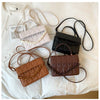 Solid Plaid Crossbody Bags For Women, Chain Decor Fashion Shoulder Bag Ladies Handbag For Daily Used