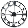 Modern 3D Large Wall Clocks Roman Numerals Retro Round Metal Iron Accurate Silent Nordic Hanging Ornament Living Room Decoration