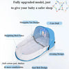 Babybett, faltbar, tragbar, mit Netz und Verdeck, Babynest, tragbares Babybett zum Campen, Säuglingswiege
