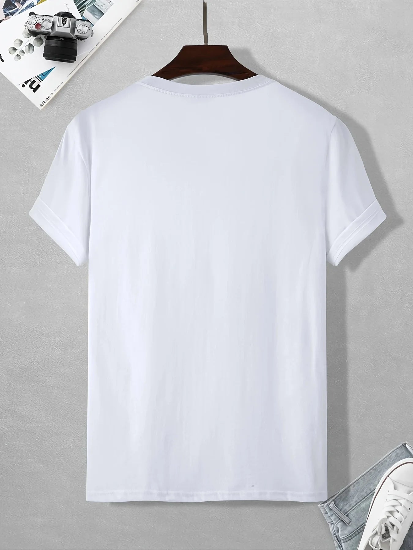 Men's 100 Cotton Summer Loose Fit   OK Printed T-shirt Tops Cool Design Street Short Sleeve Top Tee Cotton Clothing