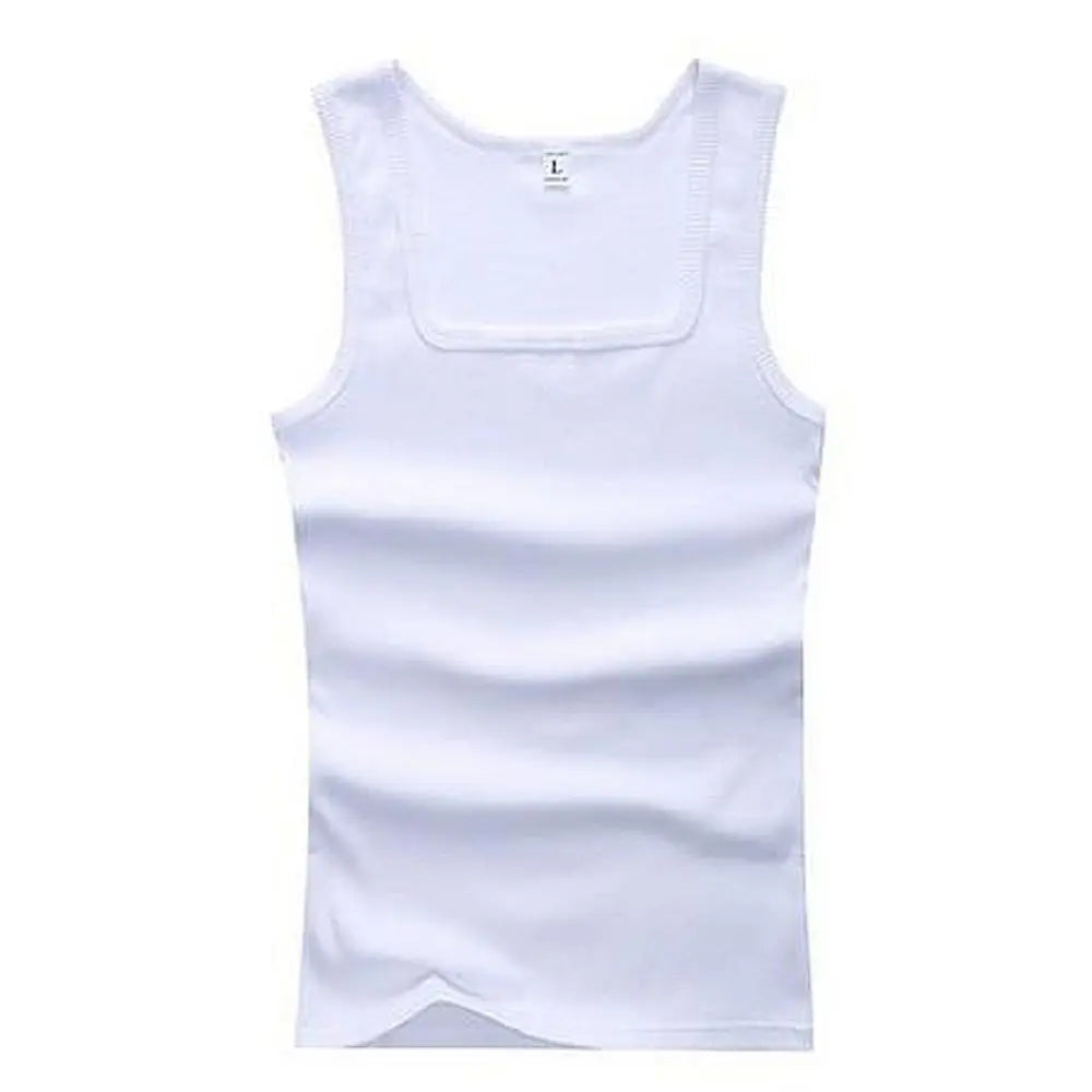 Hot Sale Men's Sleeveless Breathable Fitness Vest Basic Elastic Tank Top Men's Cotton Bodybuilding T-shirt Classic Color Clothes