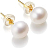 Natural Freshwater Pearl Stud Earrings Real 925 Sterling Sliver Earring Cultured White Pearl for Women Earring Jewelry Wholesale