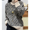 High-End 100% Ziegenwollpullover Damen Stehkragen lockerer Pullover Herbst Winter neuer Stil im Western-Look mit Verjüngungseffekt