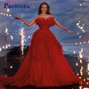 Prowinea Classic Mermaid Prom Dress Crystals Pleat Sweep Train Gala Formal Party Gown Vestidos De Fiesta Customized Plus Size