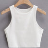 2023 Summer Fashion Women Sexy Slim Tops O-neck Sleeveless Double Nylon Ladies Good Quality Tank Tops 6 Colors
