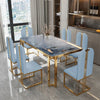 Einzigartige Luxus-Esstischstühle mit modernen Metallbeinen, rechteckiger Esstisch im platzsparenden nordischen Design, Mesa De Comedor Möbel