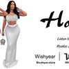 Luxury Celebrities Evening Club Outfit for Women Sexy Black Single Shoulder Diamonds Long Skirts and Crop Tops Two 2 Pieces Suit